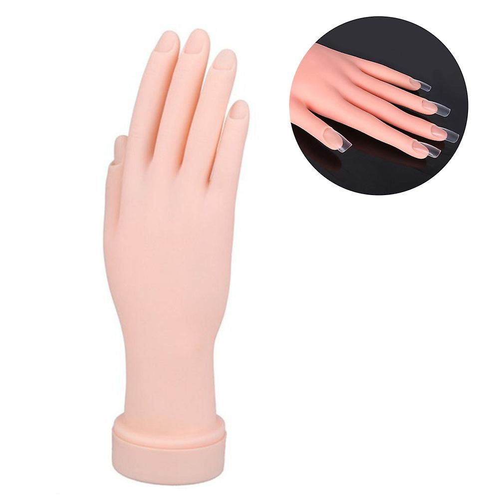 Practice Hand Compatible With Acrylic Nails, Fake Hand Compatible With  Nails Practice, Flexible Bendable Mannequin 